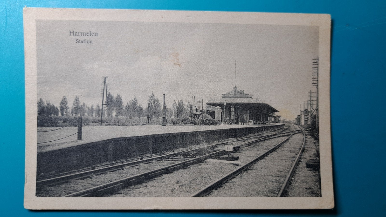 Harmelen station 1925, Verzenden, 1920 tot 1940, Gelopen, Utrecht