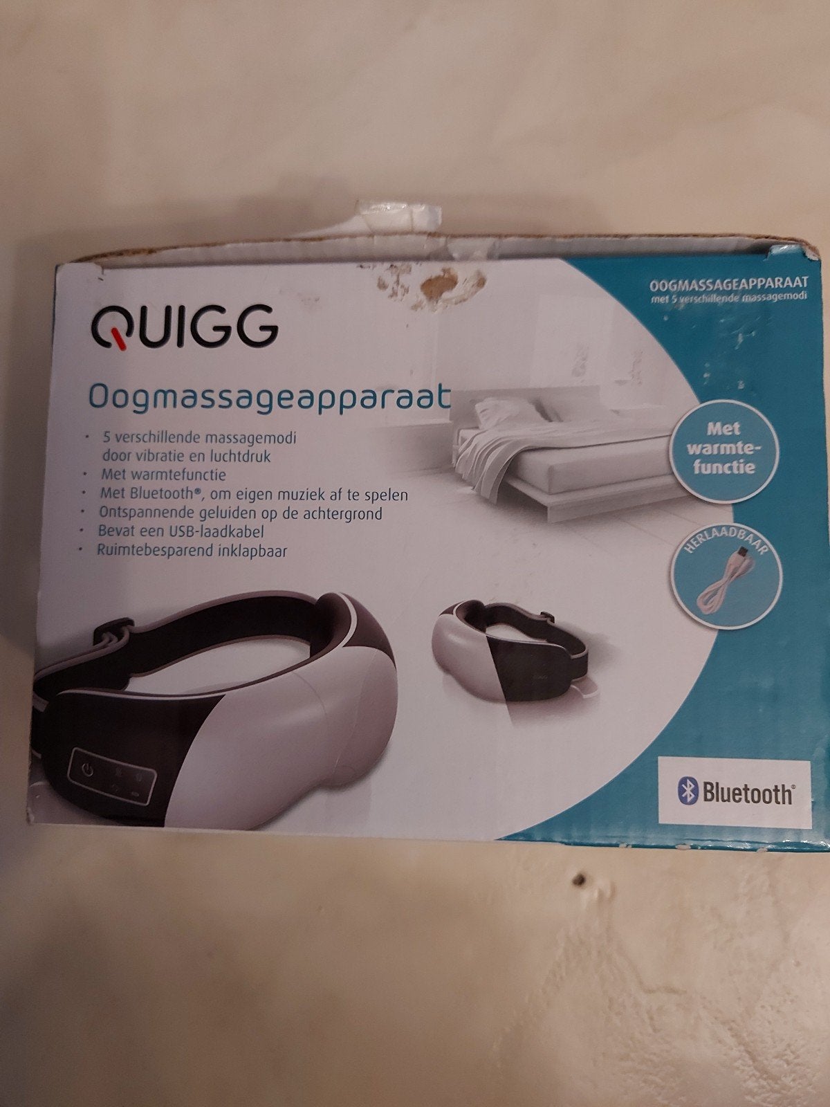 Quigg oogmassageapparaat, Ophalen of Verzenden, Zo goed als nieuw, Apparaat