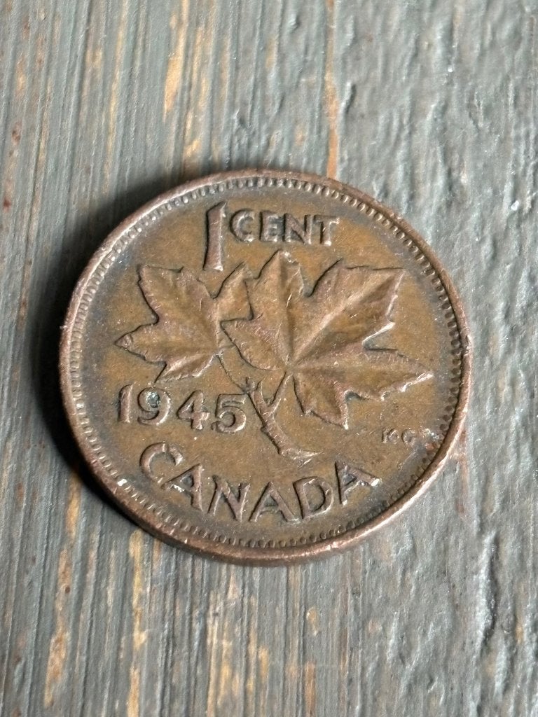1 Cent 1945 Canada, Ophalen of Verzenden, Noord-Amerika, Losse munt