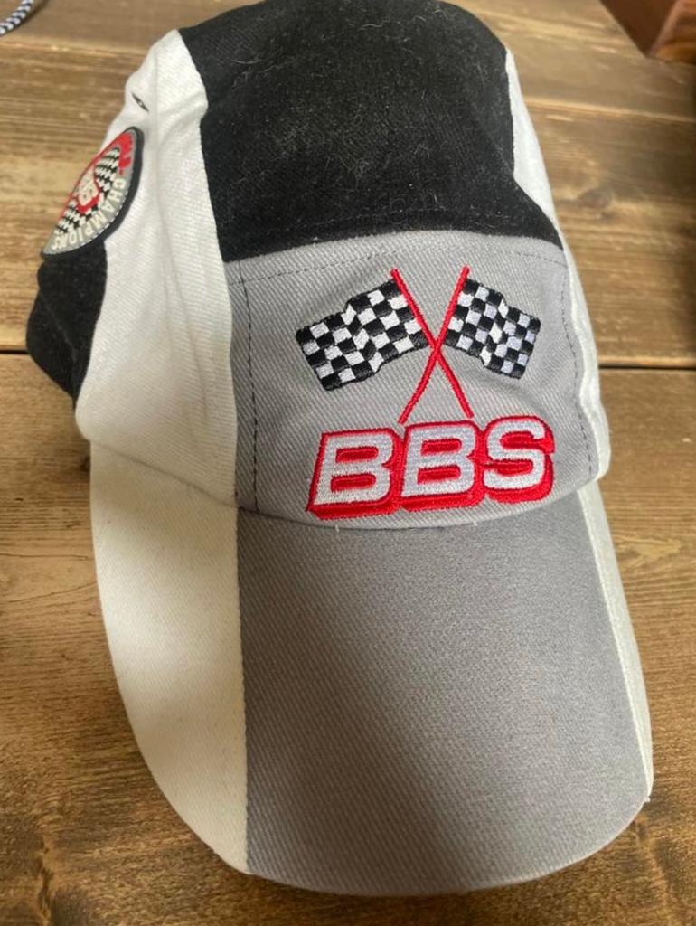 BBS Racing Pet - Zwart, Wit, Grijs met Geborduurde Logo's, Ophalen of Verzenden, Gedragen, One size fits all, Pet