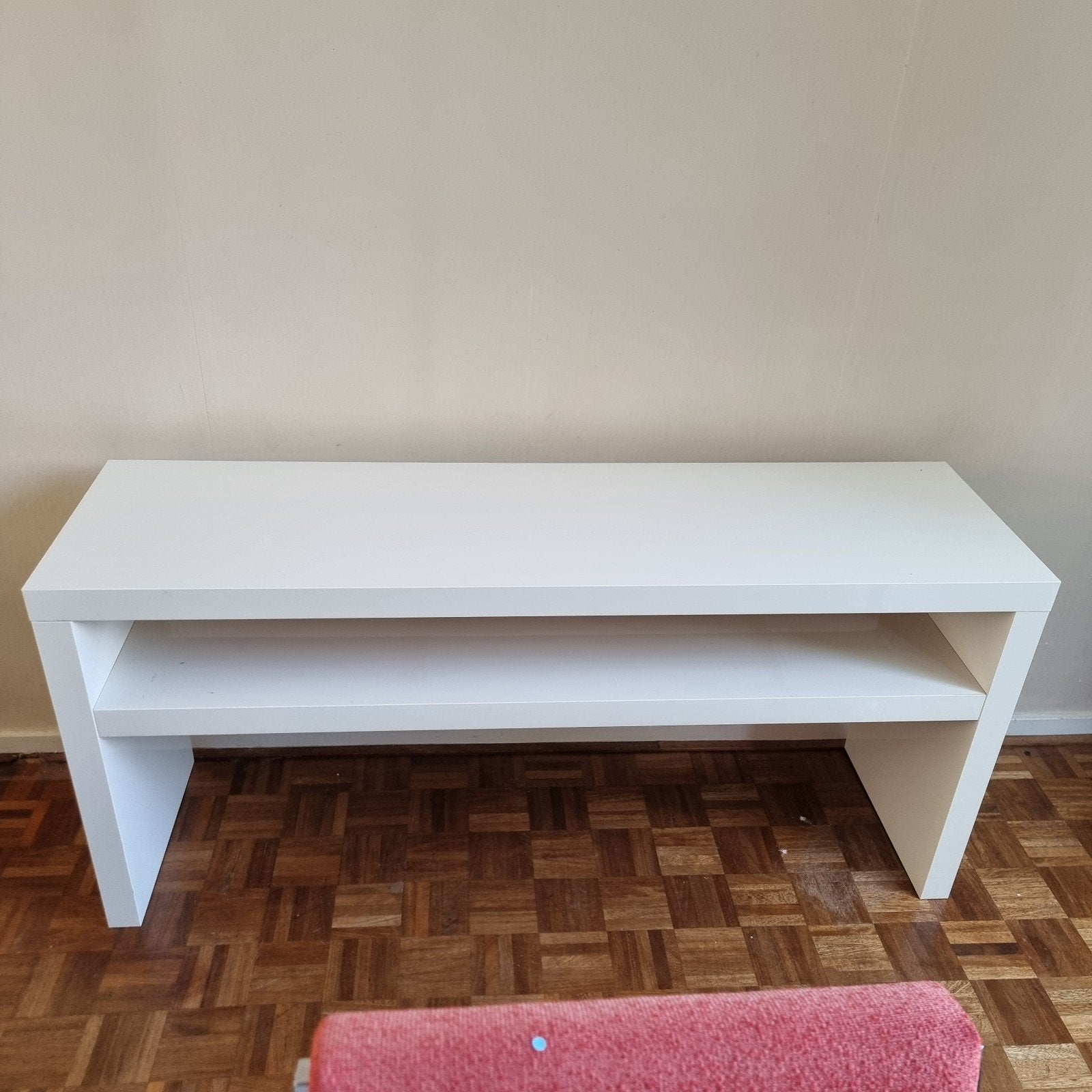 Leuke witte sidetable - 140x39x65cm, Ophalen, Gebruikt, 100 tot 150 cm, 25 tot 50 cm