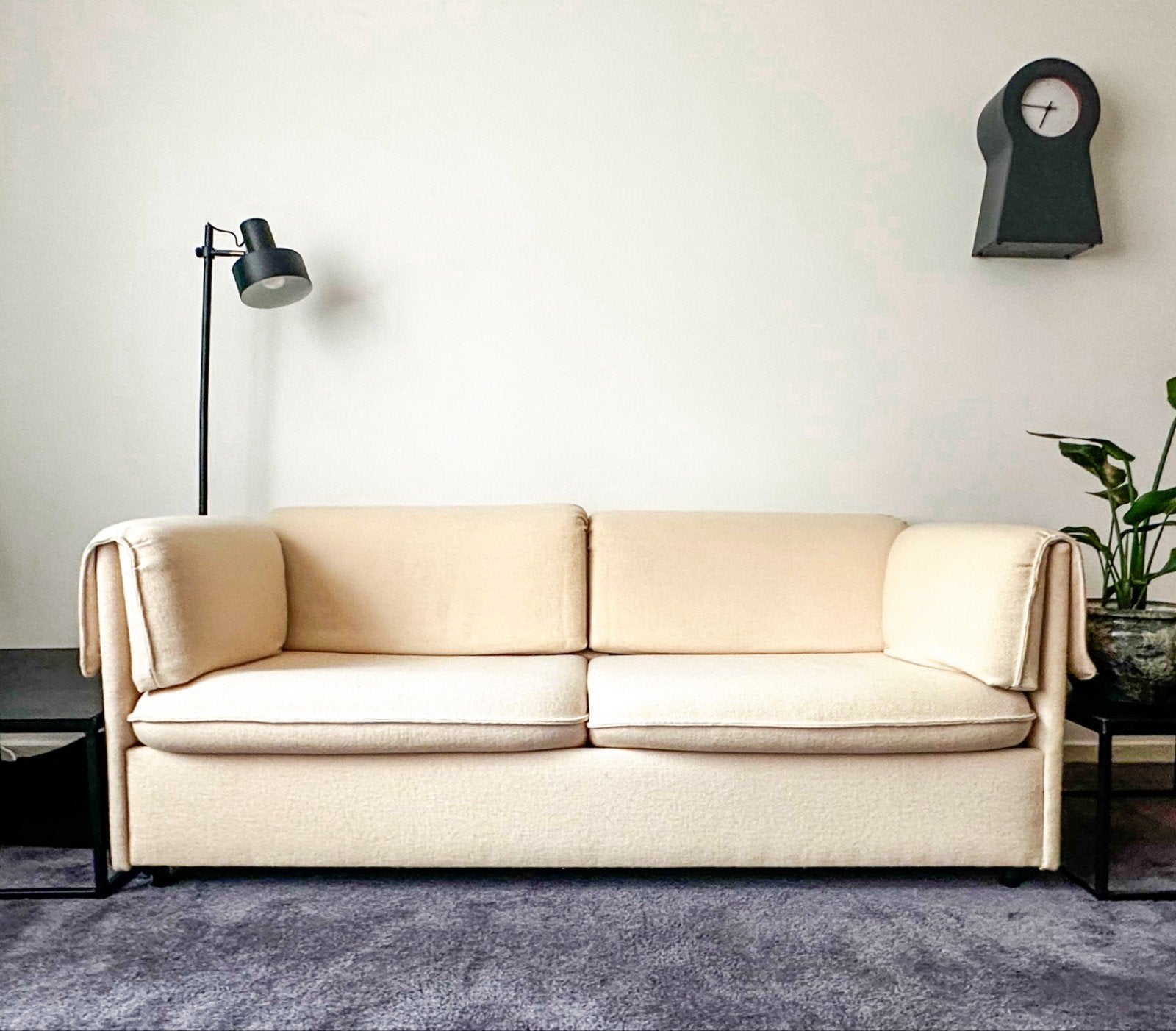 Vintage IKEA LYNGBY slaapbank, Leif Alring (1987), zeer gaaf, Ophalen, Gebruikt, 150 tot 200 cm, Vintage