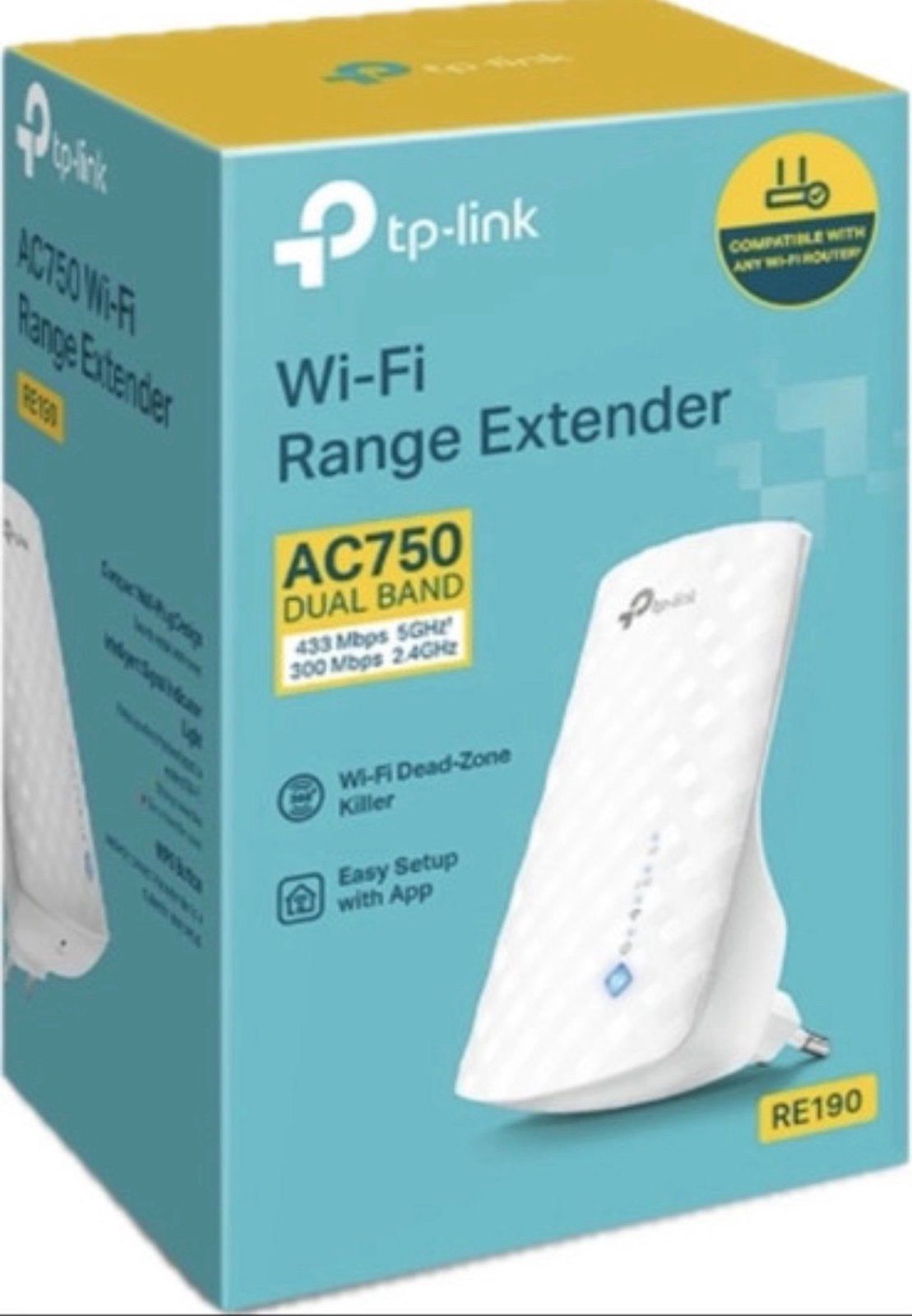 TP-Link AC750 Dual Band Wi-Fi Range Extender RE190 Nieuw, Ophalen of Verzenden, Nieuw