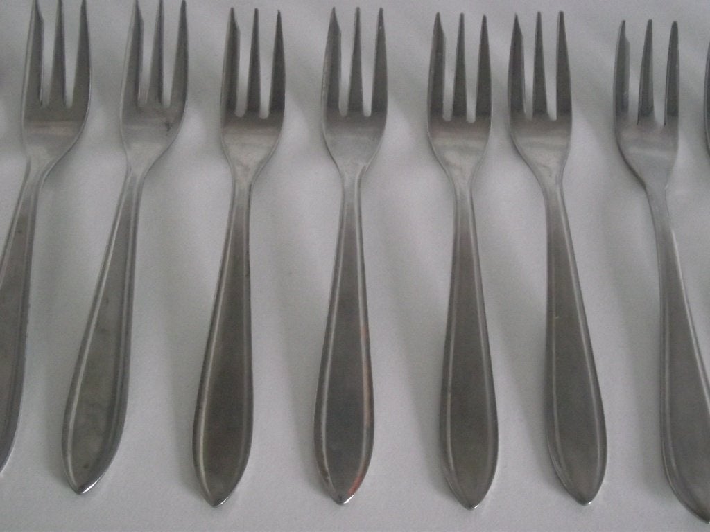 10 RVS puntfilet taartvork 12cm Classique inox Nieuwpoort ps, Ophalen of Verzenden