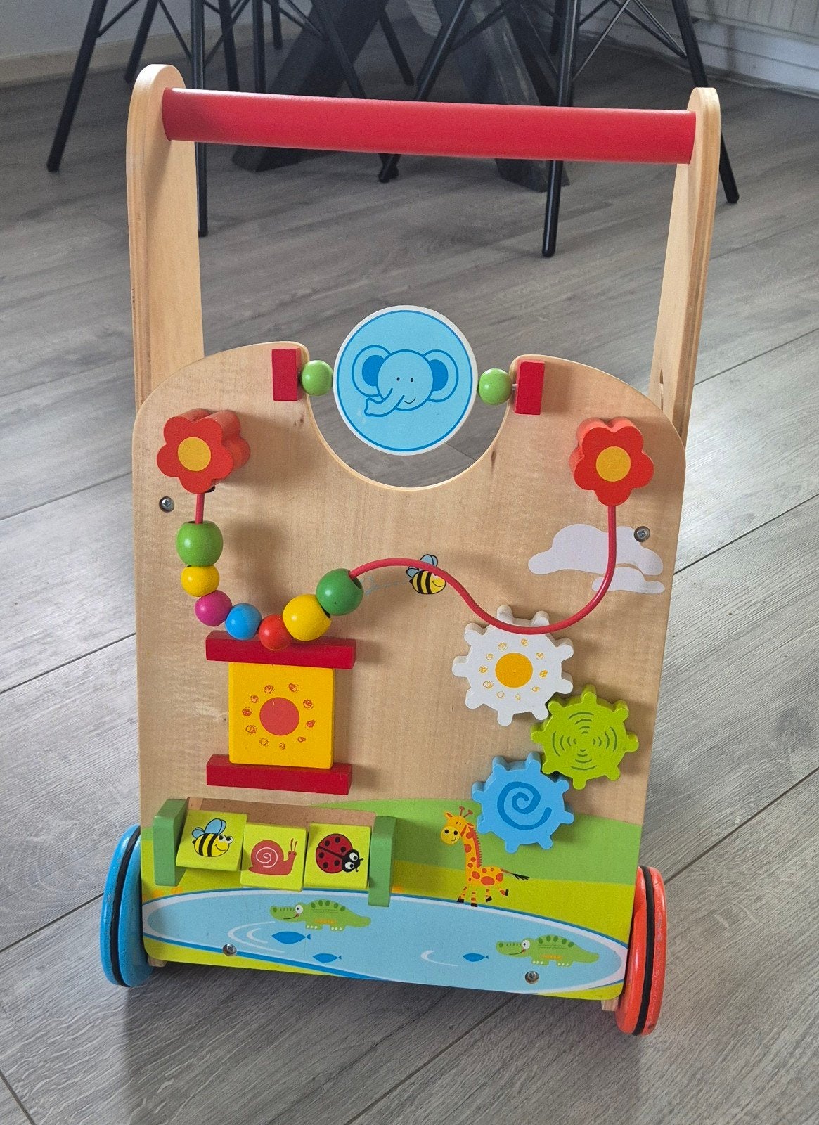 Houten babywalker - Zo goed als nieuw, Ophalen, Zo goed als nieuw, Overige typen, Met wieltjes