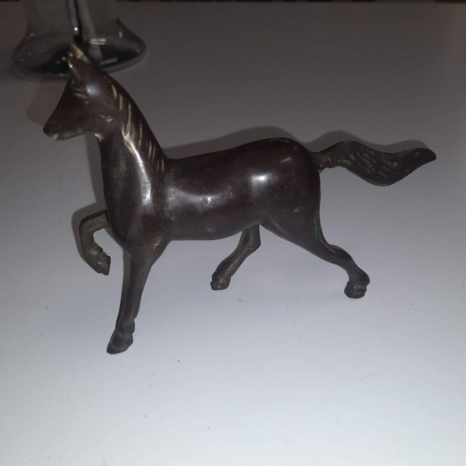 Vintage messing  Paard Beeldje, Antiek en Kunst, Antiek | Koper en Brons, Ophalen of Verzenden, Koper