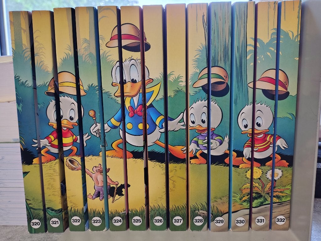 Donald Duck pockets 320-332 incl complete rugtekening, Meerdere stripboeken, Ophalen of Verzenden, Zo goed als nieuw