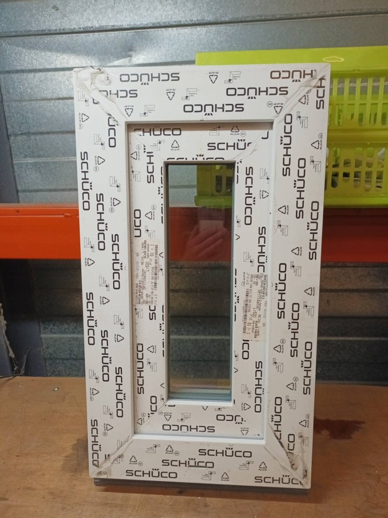 Kunststof Draai kozijn   b34 x h60 cm Wit  -2383-