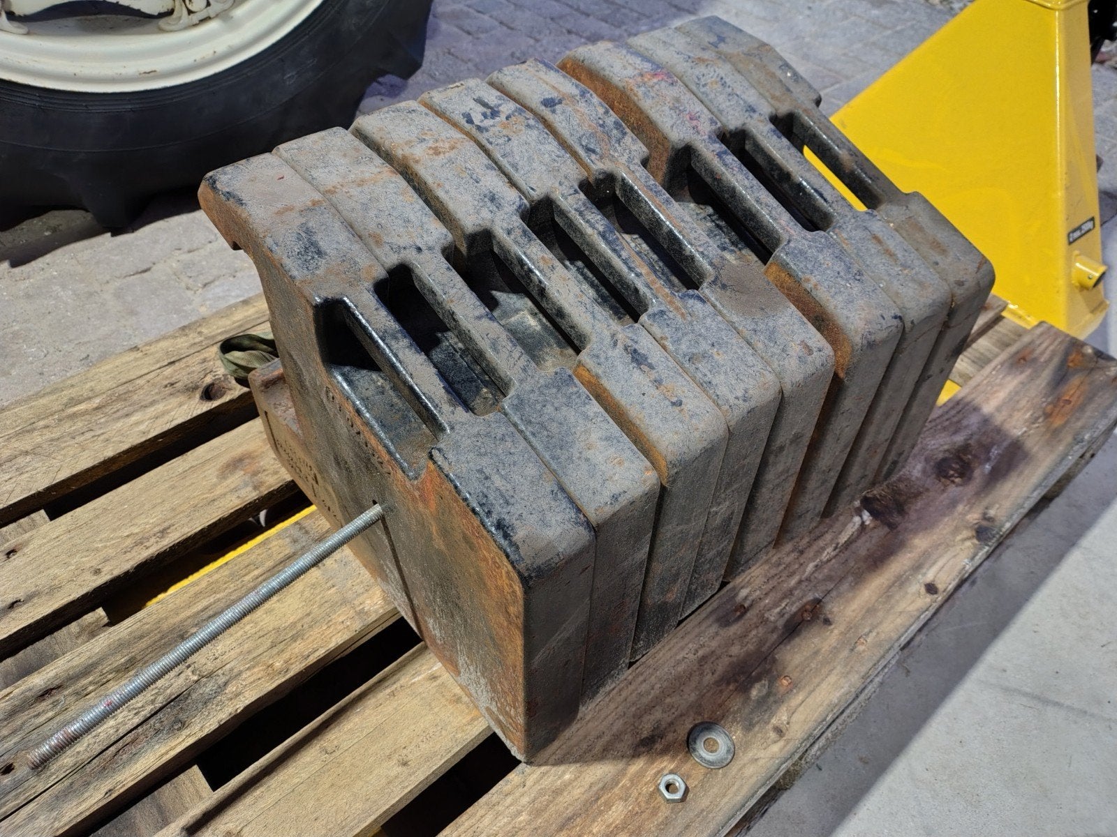 Frontgewichten Case International 47kg, Ophalen