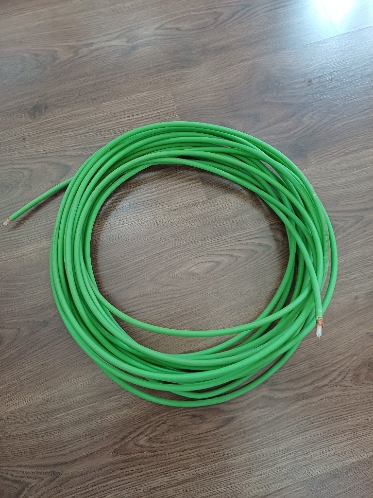 Groene Coax (grond)kabel 16,5 meter, Ophalen, Zo goed als nieuw, Kabel of Snoer