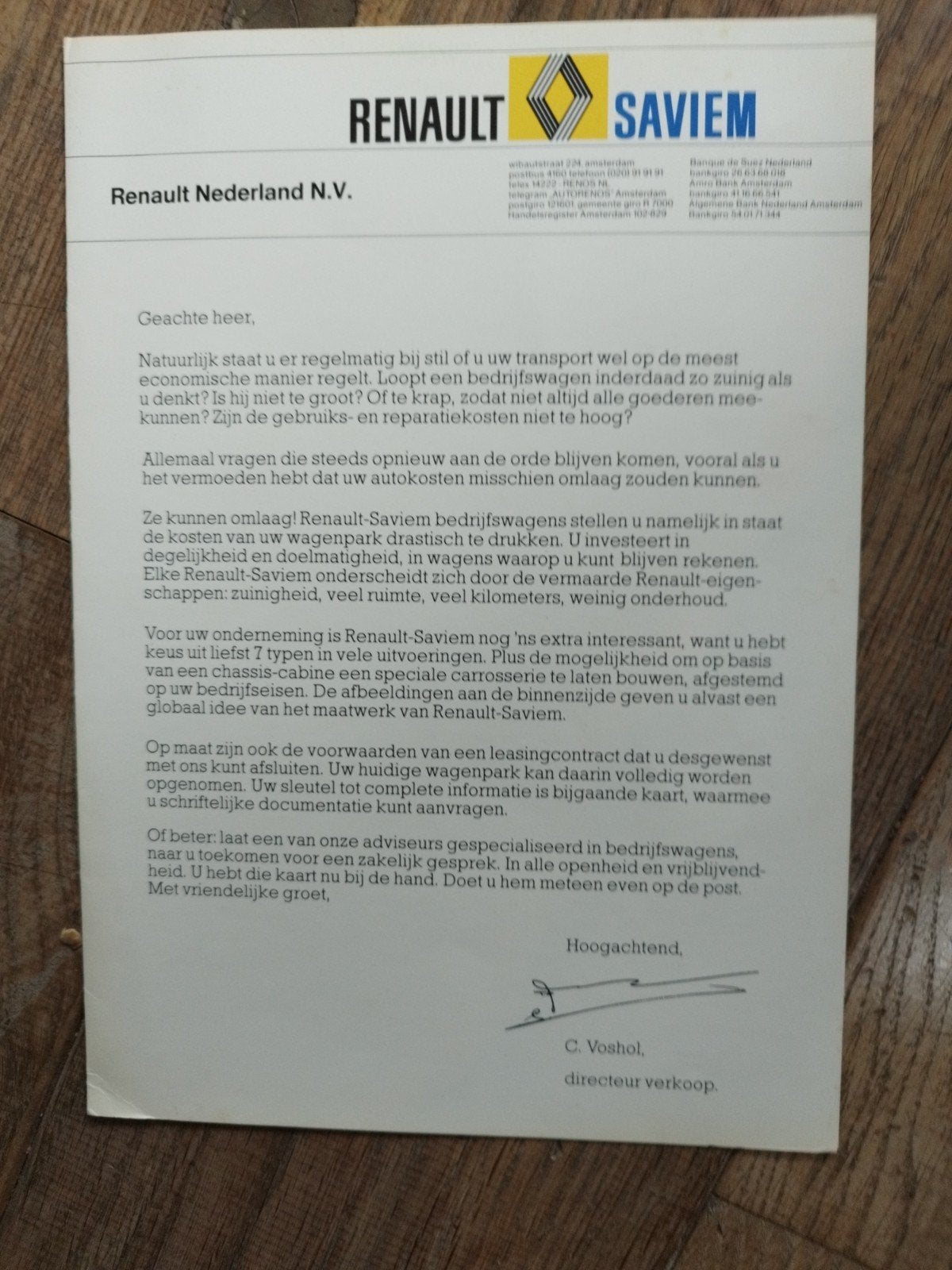 Renault Saviem Bedrijfswagens Brochure 1970 - Nederlands, Renault, Ophalen of Verzenden, Zo goed als nieuw, Renault