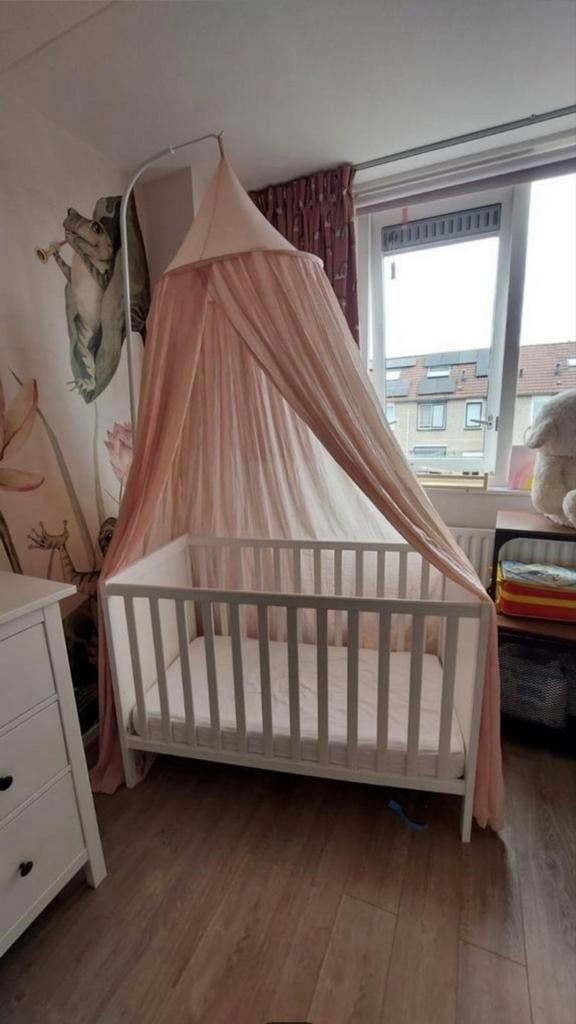 Ledikantje + Jollein klamboe, Kinderen en Baby's, Ophalen, Zo goed als nieuw, Ledikant
