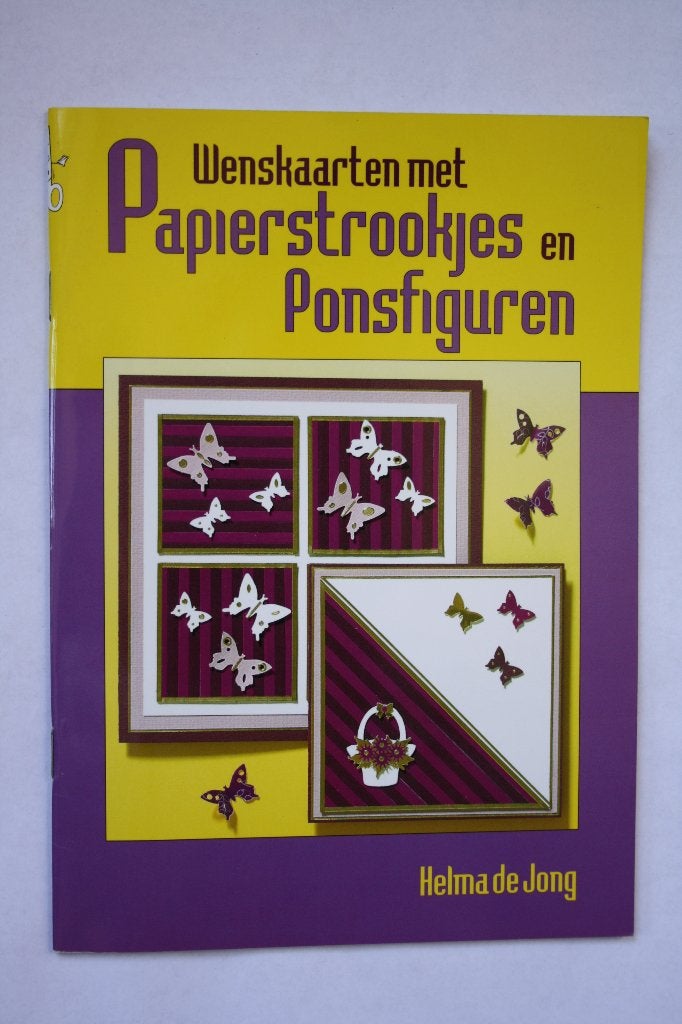 Wenskaarten met papierstrookjes en ponsfiguren, Ophalen of Verzenden, Nieuw, Overige onderwerpen, Helma de jong