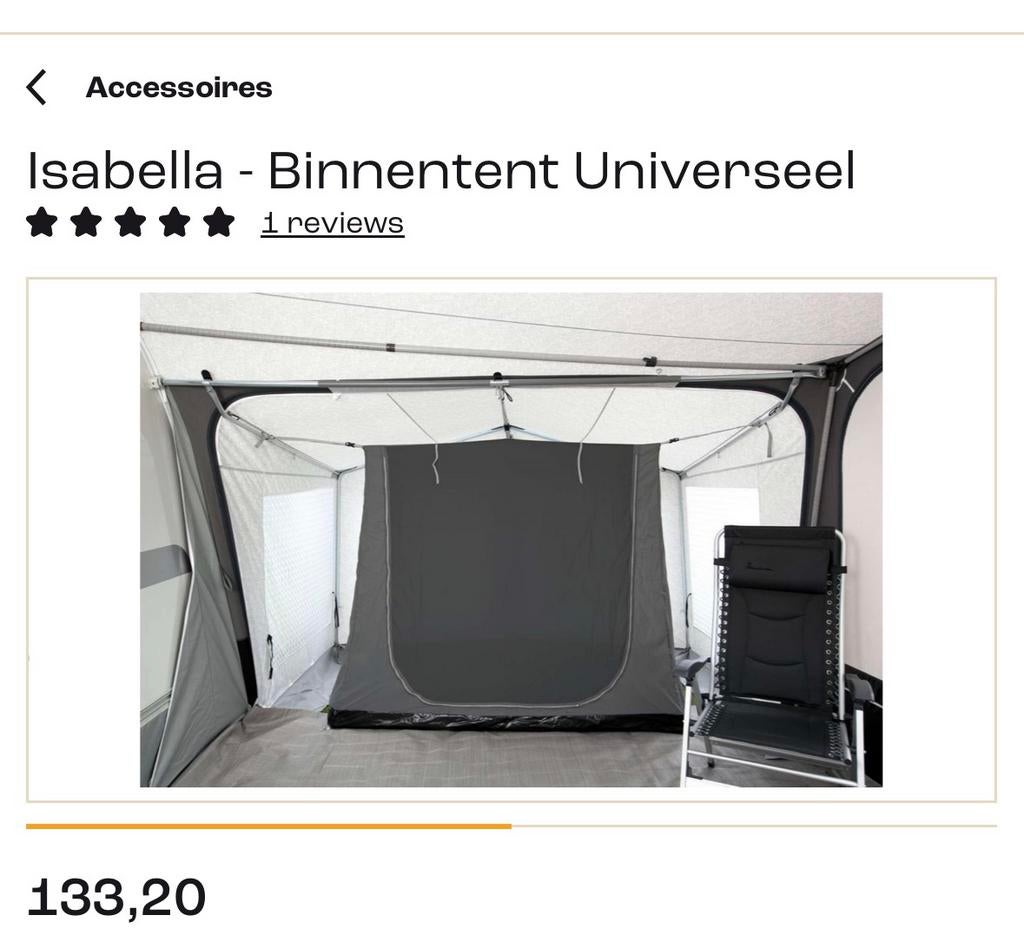 Isabelle binnentent universeel, Ophalen of Verzenden, Zo goed als nieuw