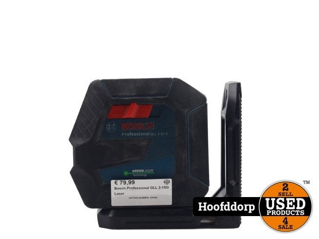 Bosch Professional GLL 2-15G Laser, Bosch, Zo goed als nieuw, Support@bosch.com, Robert Bosch GmbH
Robert-Bosch-Platz 1
70839 Gerlingen-SchillerhÃ¶he
Germany