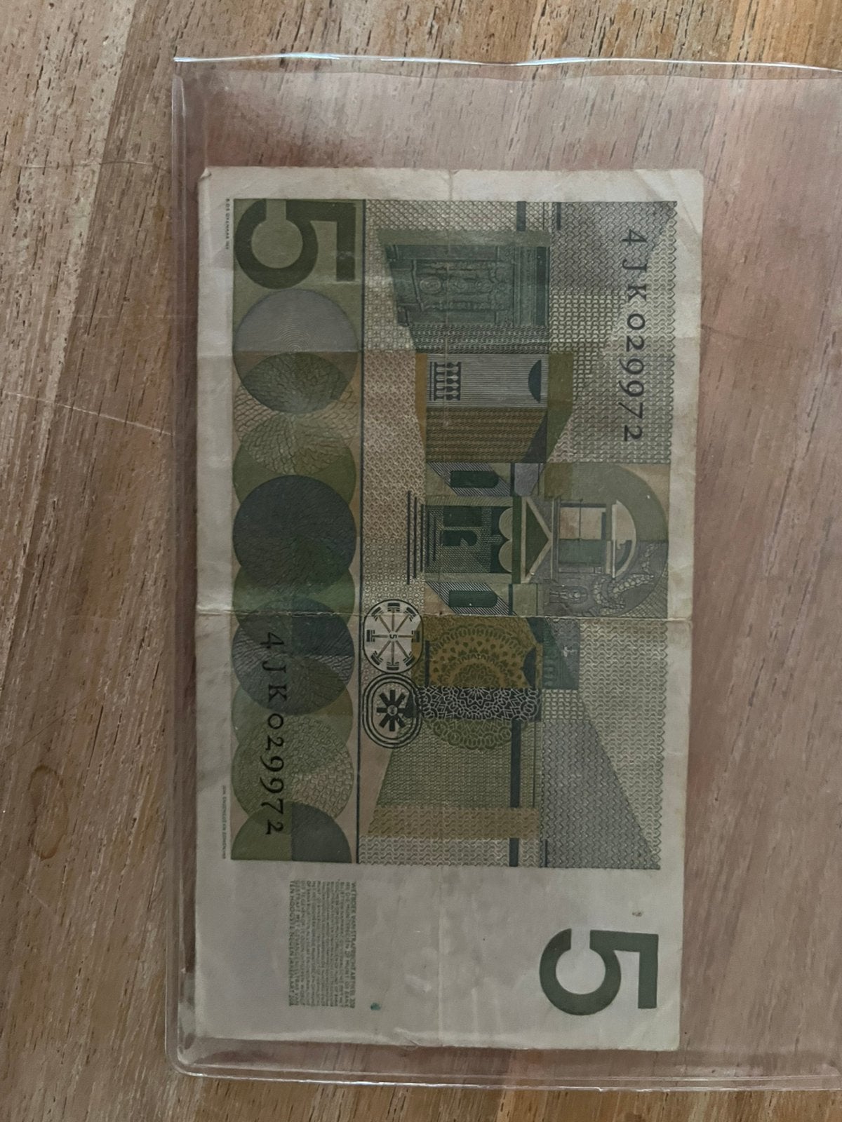 Een briefje van 5 gulden uit 1966, Postzegels en Munten, Bankbiljetten | Nederland, Ophalen, 5 gulden, Los biljet