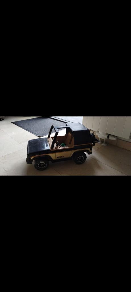 Vintage Tonka Jeep Speelgoedauto - Zwart/Beige, Ophalen, Gebruikt