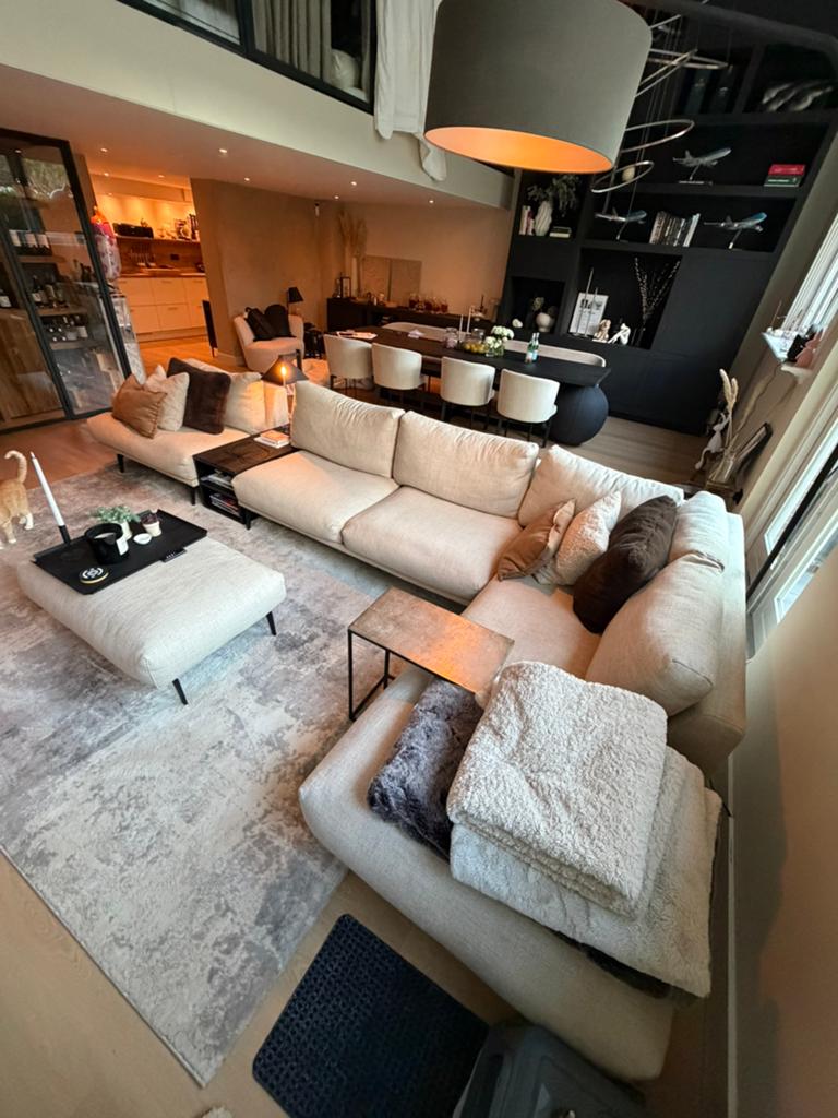 Luxe Morpheus bank hoekbank L of U opstelling 380x220 6 sits, Huis en Inrichting, Banken | Complete zithoeken, Zo goed als nieuw