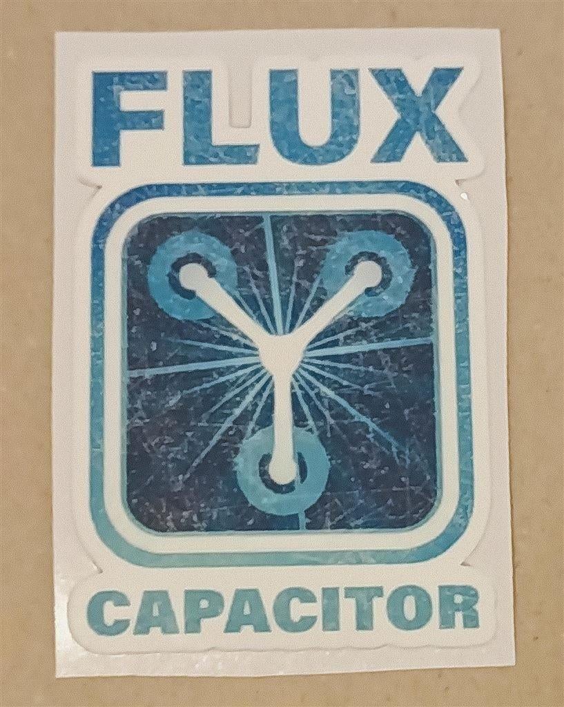 Flux Capacitor Back to the Future film Vinyl Sticker, Ophalen of Verzenden, Nieuw, Bedrijf of Vereniging