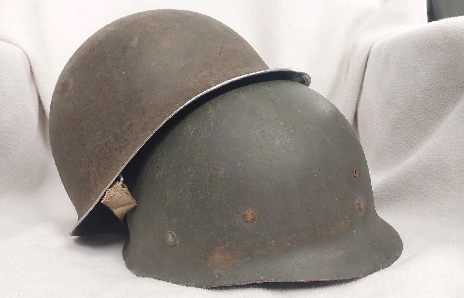 Wo2 US M1 helm st clair, Verzamelen, Ophalen of Verzenden, Amerika, Helm of Baret