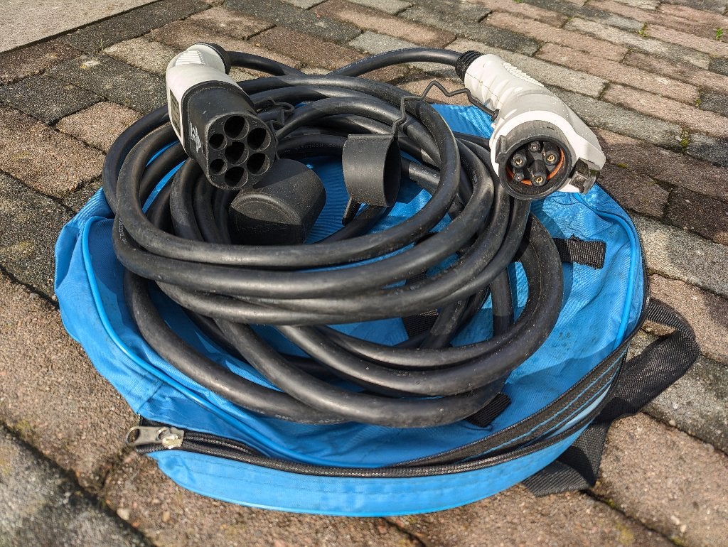 Type 1 laadkabel (lang) voor Mitsubishi Outlander PHEV e.a., Ophalen of Verzenden, Gebruikt