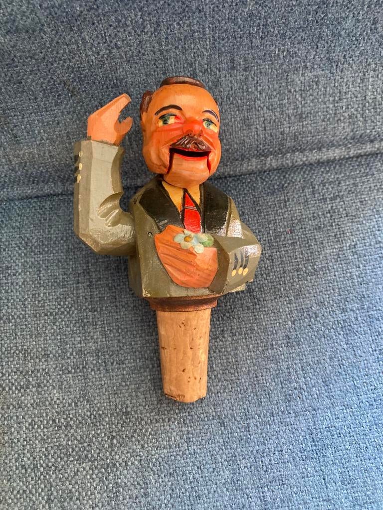 Vintage wijnstop flessenstop werkende groeter ANRI italy, Antiek en Kunst, Ophalen of Verzenden