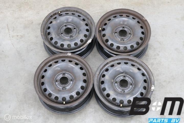 Org 14 inch stalen velgen VW Up! 1S0601027G, Auto-onderdelen, Banden en Velgen, 14 inch, Gebruikt, Velg(en), Personenwagen