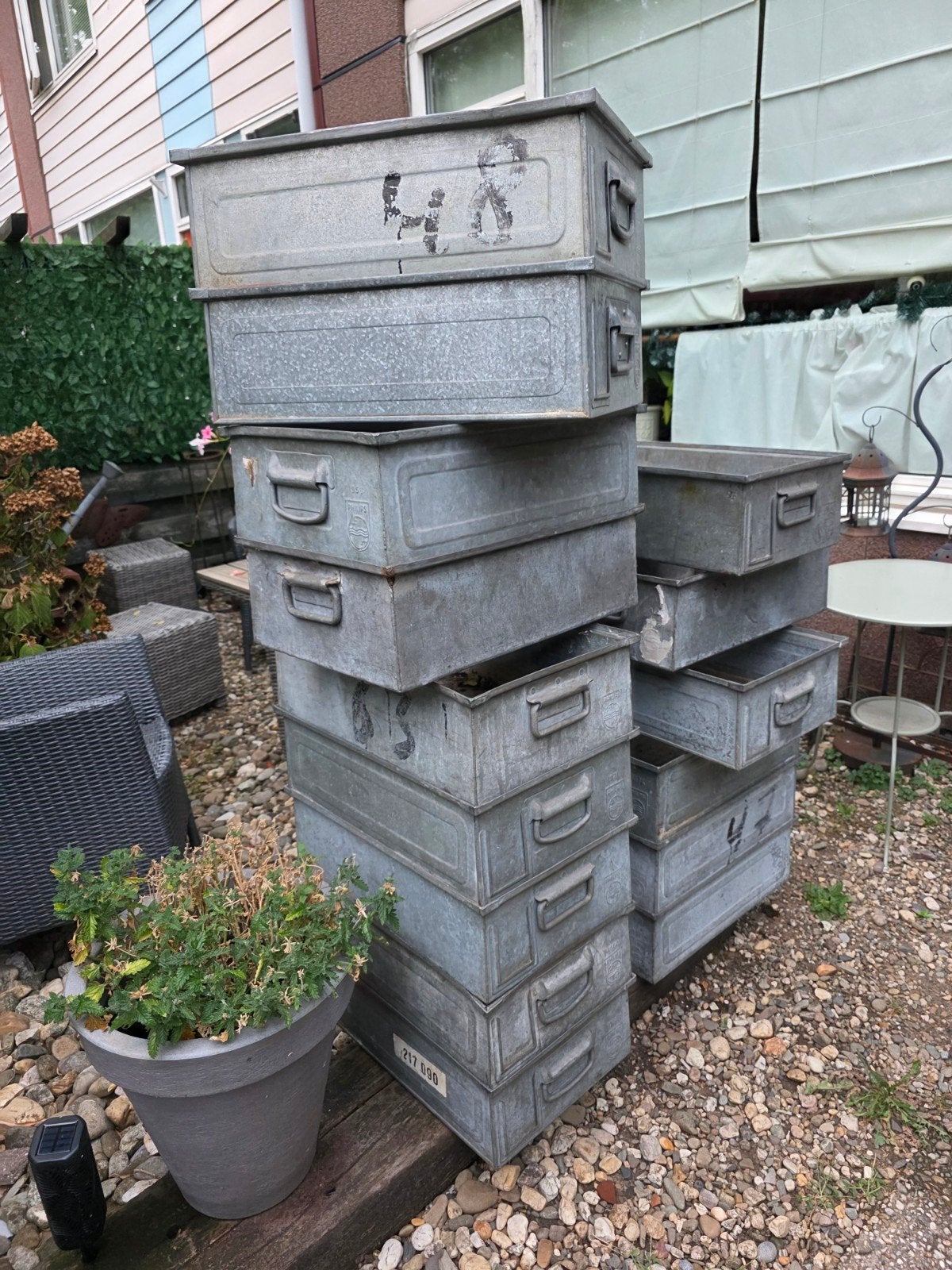 Vintage Philips zinken bakken - 15 stuks, Ophalen of Verzenden