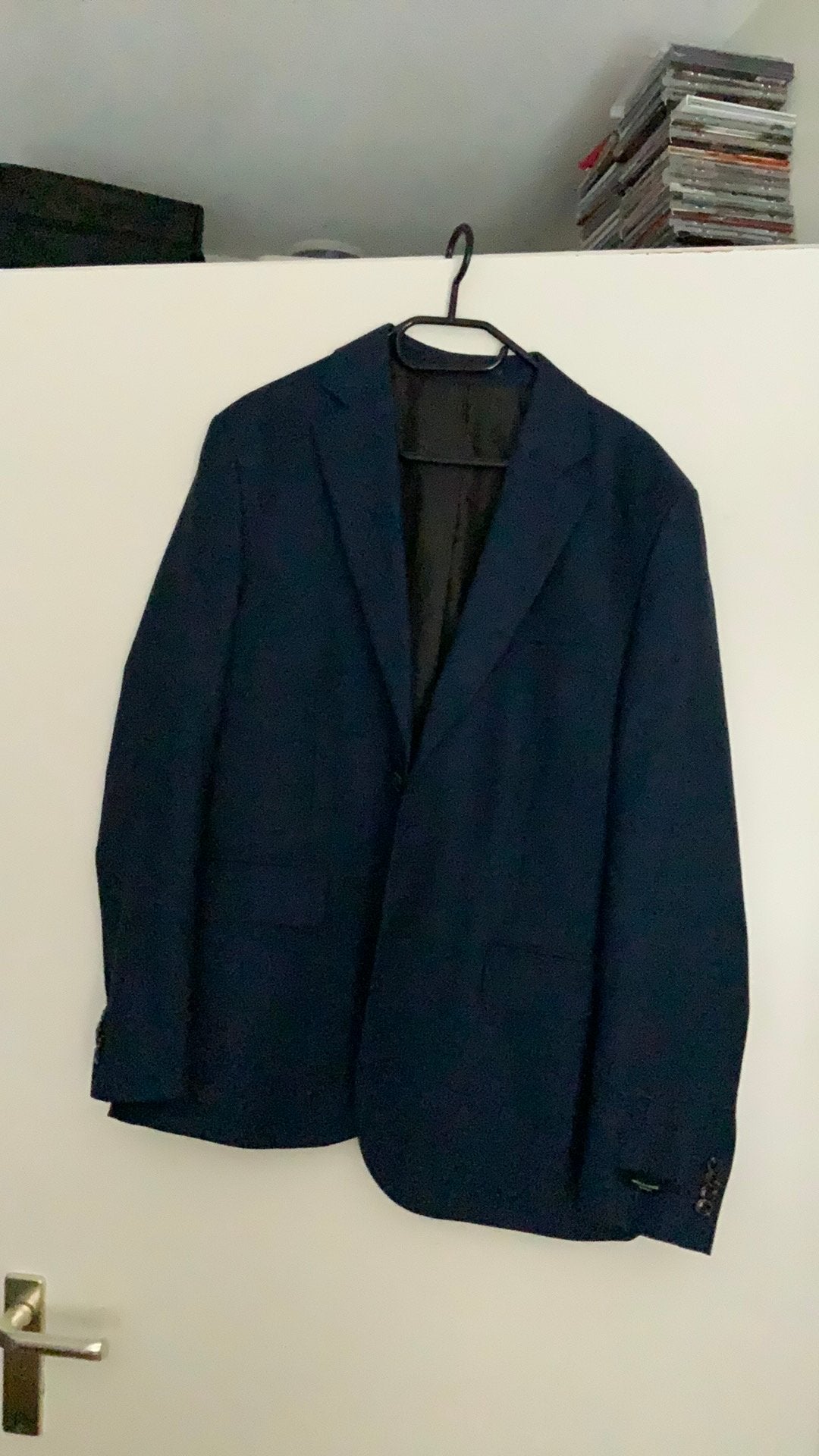 Blauw kostuum (sportief/jong/gala pak) jack and jones, Kleding | Heren, Kostuums en Colberts, Zo goed als nieuw, Maat 52/54 (L)