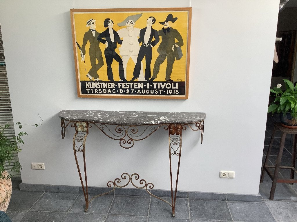 Klassieke franse console, Ophalen