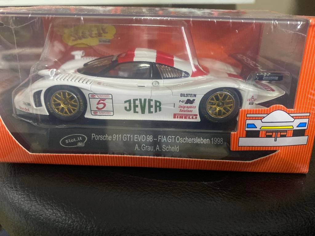 Porsche 911 GT1 Evo Slotcar Slot.it - Nieuw in verpakking, Overige merken, Auto, 1:32 tot 1:50, Nieuw