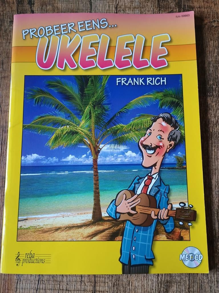 Ukelele lesboek inclusief CD - Frank Rich, Ophalen of Verzenden, Les of Cursus, Overige genres