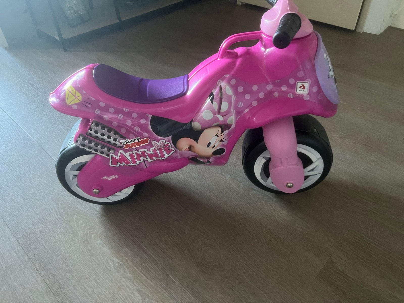 Minnie Mouse loopmotor roze, Ophalen, Gebruikt, Loopfiets