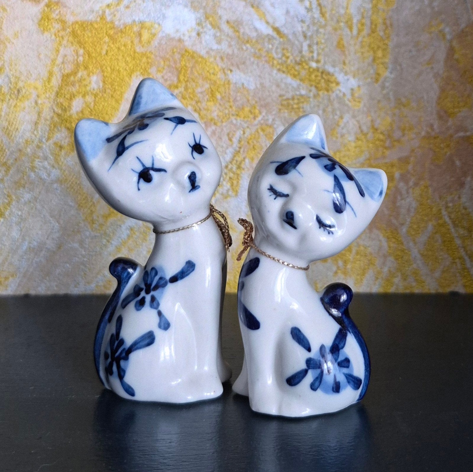 Delfts blauw  - katten, Ophalen of Verzenden, Zo goed als nieuw, Dier