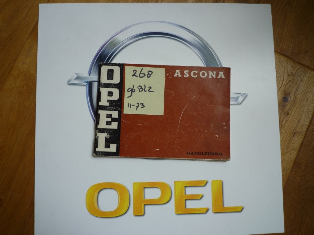 Opel Ascona-A instructieboekje NL nr 268, Ophalen of Verzenden