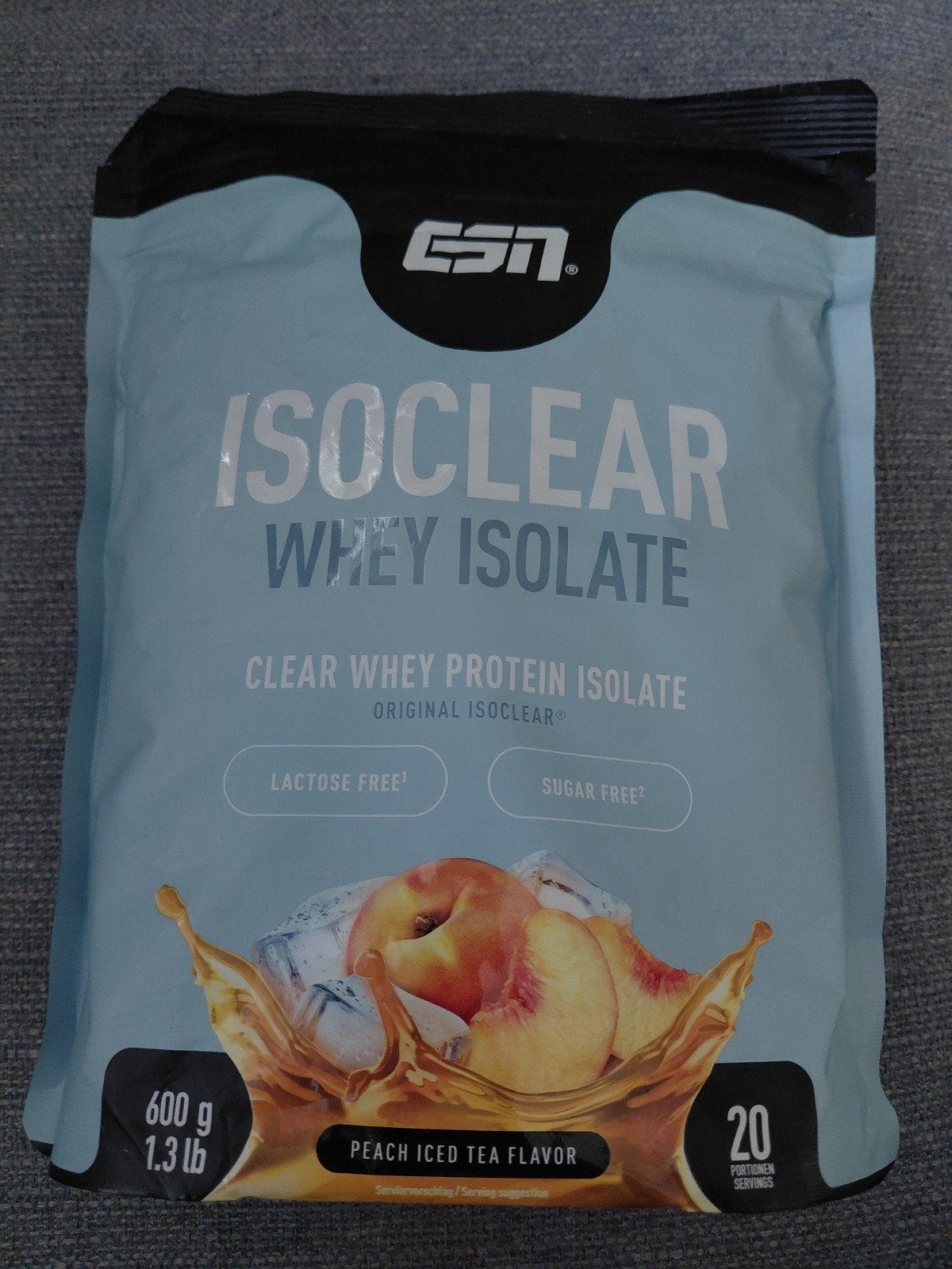 ESN Isoclear Whey Isolate - Peach Iced Tea (600g), Ophalen of Verzenden, Nieuw, Poeder of Drank