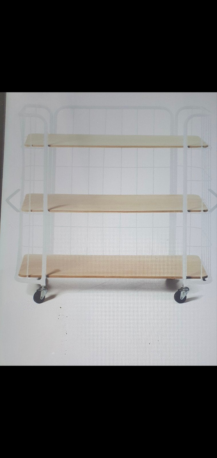 Bakkerskar, kast, z.g.a.n. wit, naturelhout., Ophalen