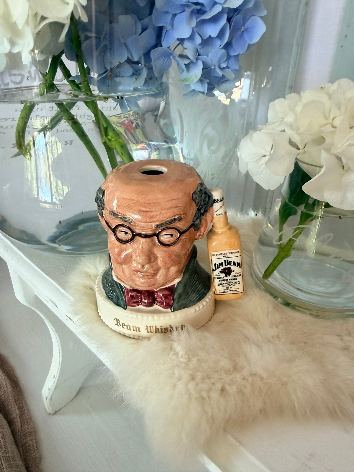 Jim Bean Whisky Royal Doulton mok 200 ml vintage, Antiek en Kunst, Ophalen
