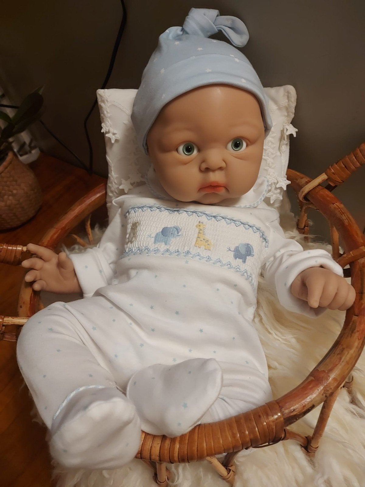 Volledig Siliconen Reborn Baby Boy, Ophalen of Verzenden, Zo goed als nieuw, Babypop