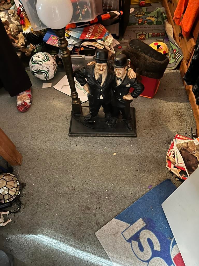 Laurel&hardy met lamp, Ophalen of Verzenden, Zo goed als nieuw, Overige typen