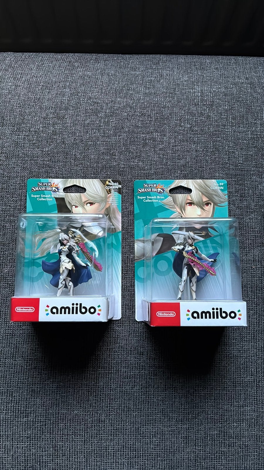 Nintendo Switch Super Smash Bros Corrin no59 / no60 amiibo’s, Ophalen of Verzenden, Zo goed als nieuw
