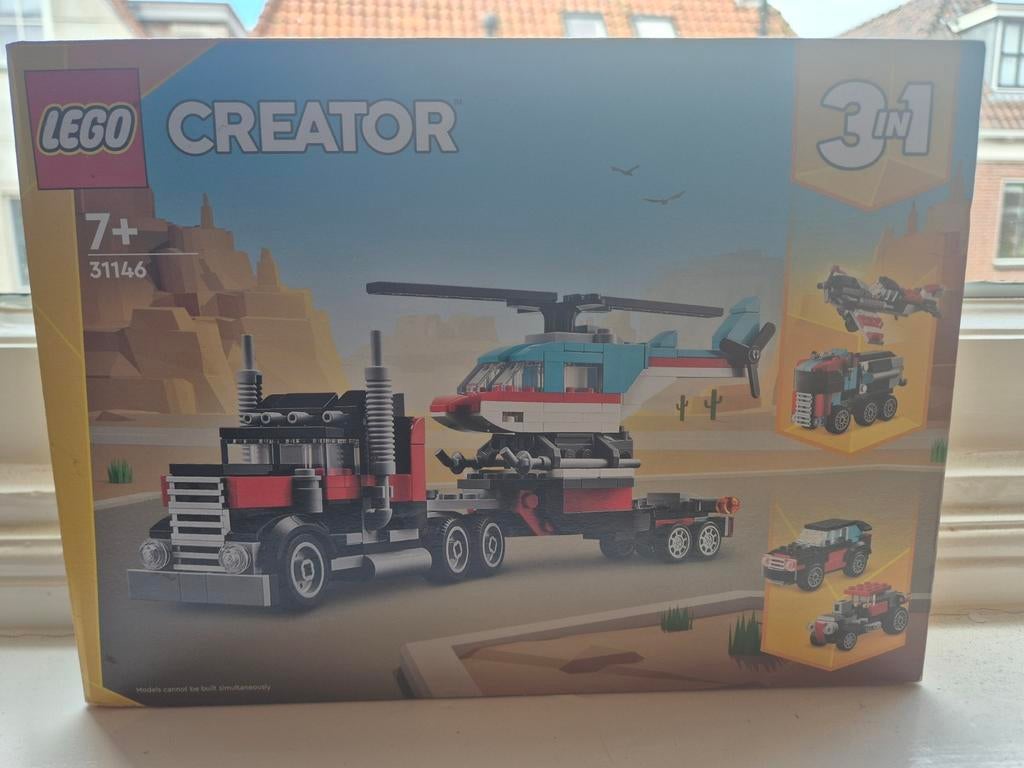 LEGO Creator 3in1 Transport van Helikopter (31146), Lego, Nieuw, Ophalen of Verzenden, Compleet