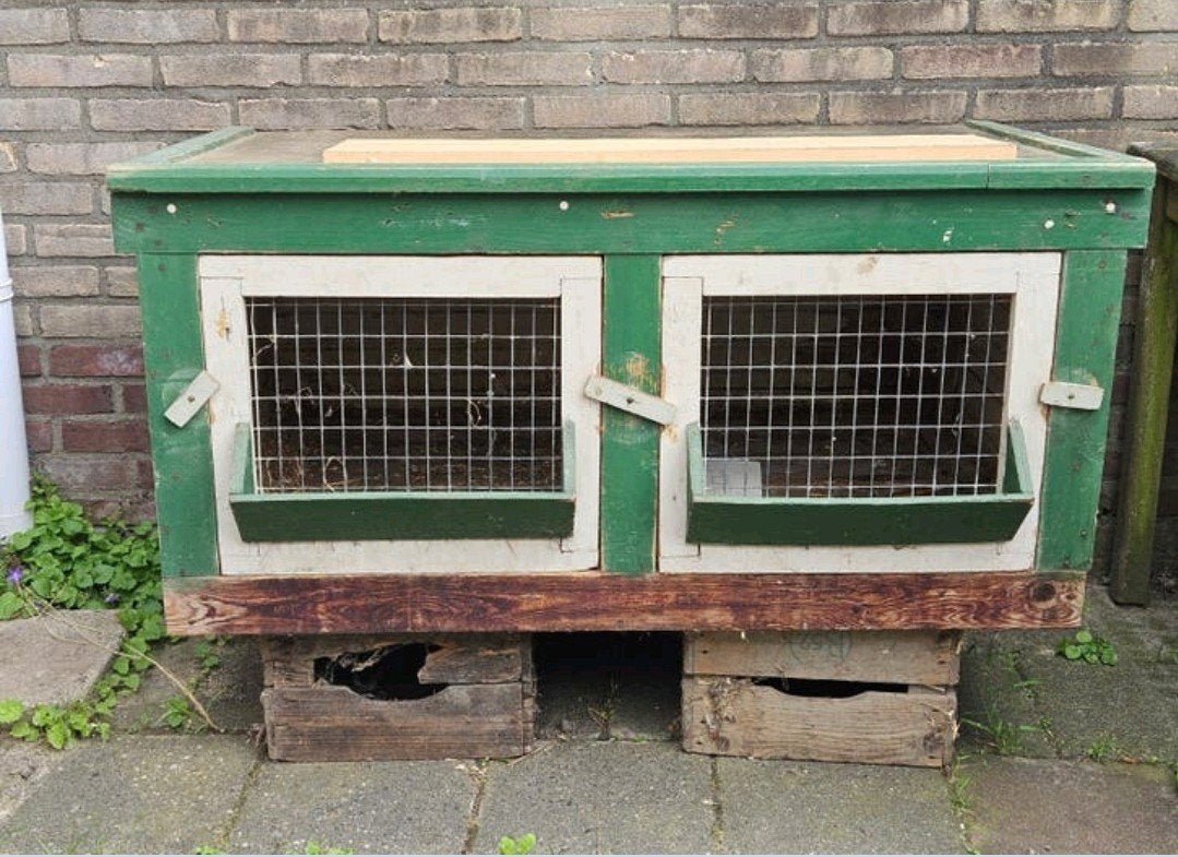 Konijnenhok TEAB, Dieren en Toebehoren, Knaagdieren en Konijnen | Hokken en Kooien, Ophalen, 90 cm of meer, Hok, 110 cm of meer