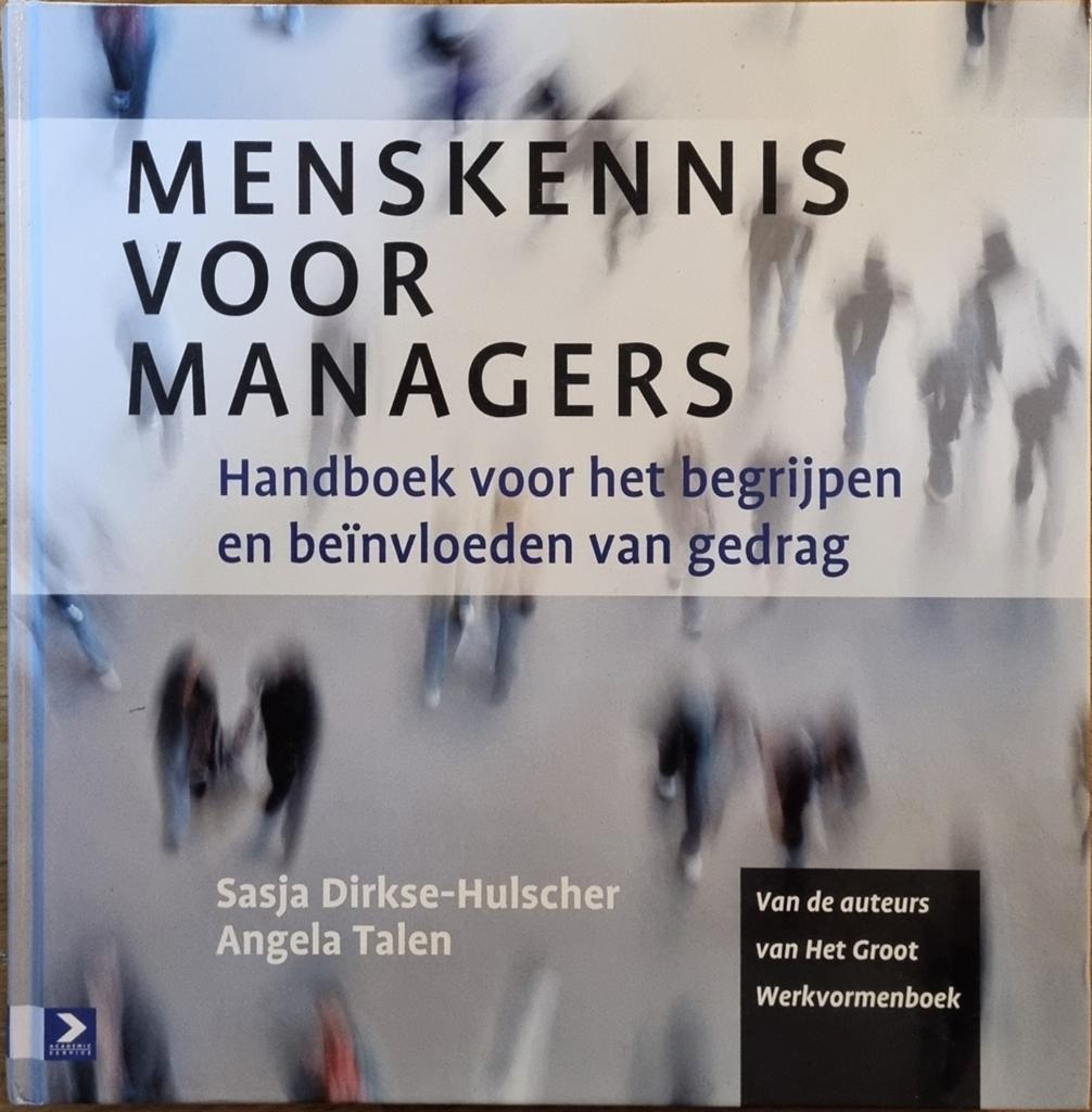 Menskenis voor Managers - Sasja Dirkse en Angela Talen, Zo goed als nieuw, Saskia Dirkse-Hulscher, Angela Talen, Gamma, HBO