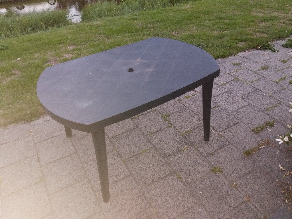 Tuintafel Jardin buitentafel, Ophalen, Kunststof, Gebruikt, 50 tot 100 cm