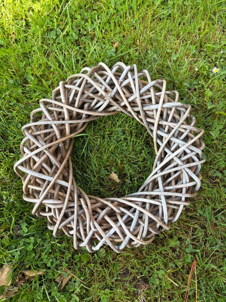 Rotan krans 38cm, Ophalen of Verzenden, Zo goed als nieuw