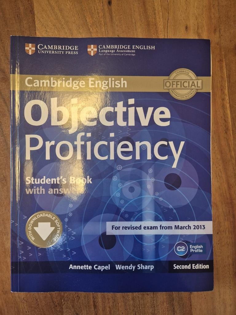 Objective Proficiency Cambridge Student's Book, Ophalen of Verzenden, Alpha, Zo goed als nieuw, Wendy Sharp & Annette Capel