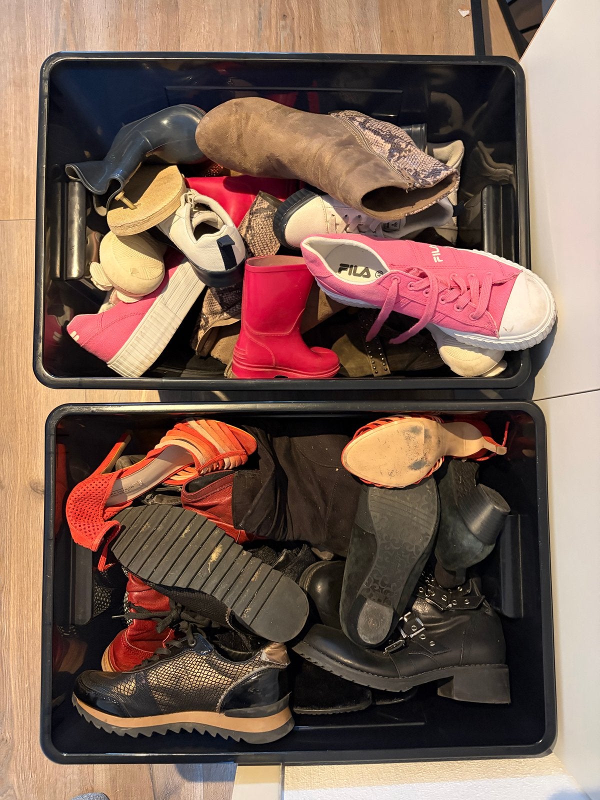 Grote partij tweedehands schoenen (kinder, dames, heren), Ophalen, Gedragen, Overige typen