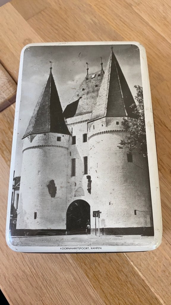 Kampen Koornmarktspoort blik 16,5 x 11x 5,5cm, Verzamelen, Blikken, Ophalen of Verzenden, Gebruikt, Overige