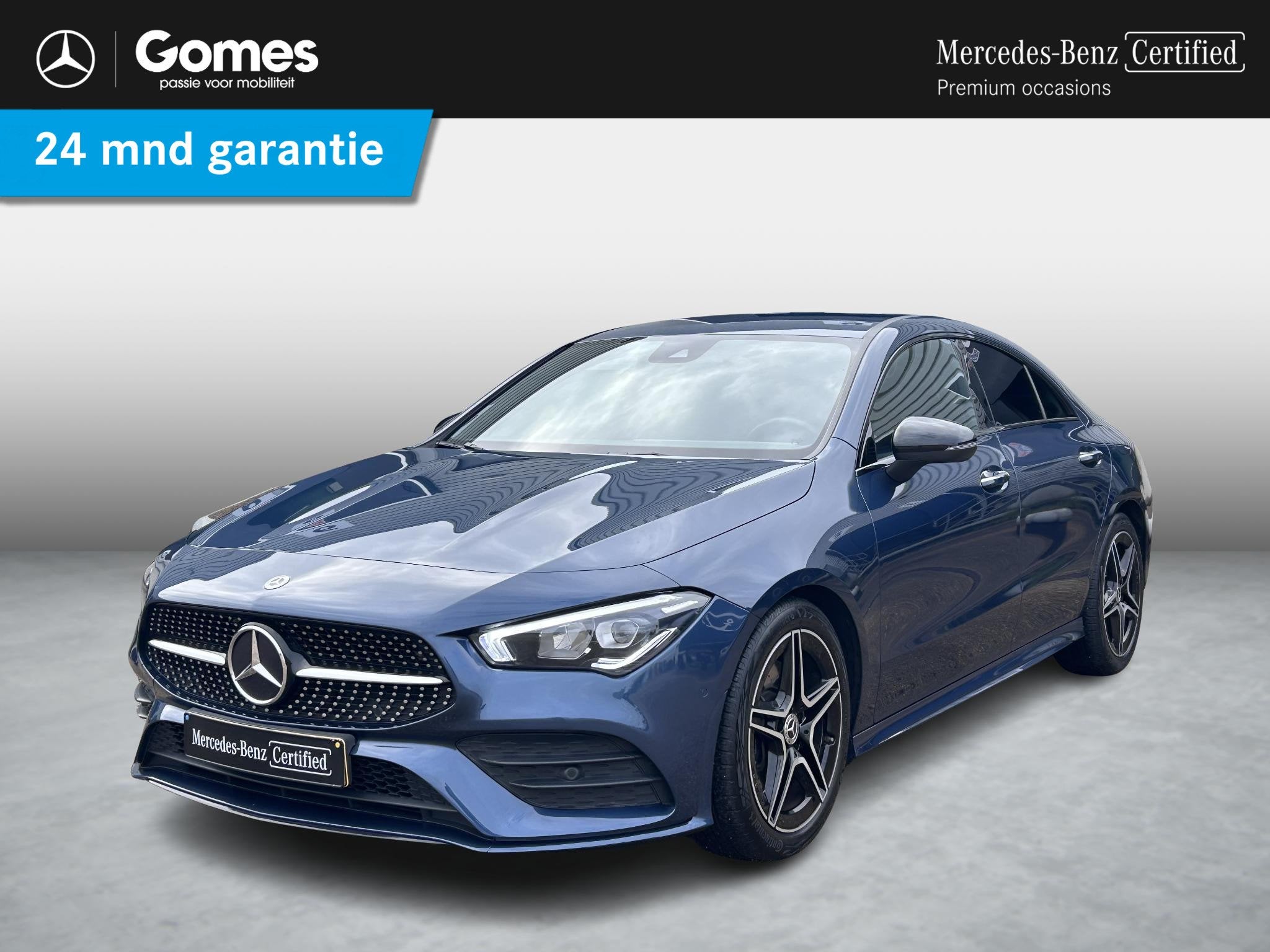 Mercedes-Benz CLA-klasse 200 AMG Line | Achteruitrijcamera |, Auto diversen, Automaat, Blauw, Mercedes-Benz, Sedan